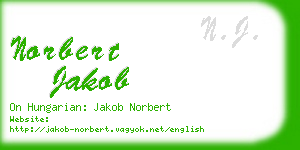 norbert jakob business card